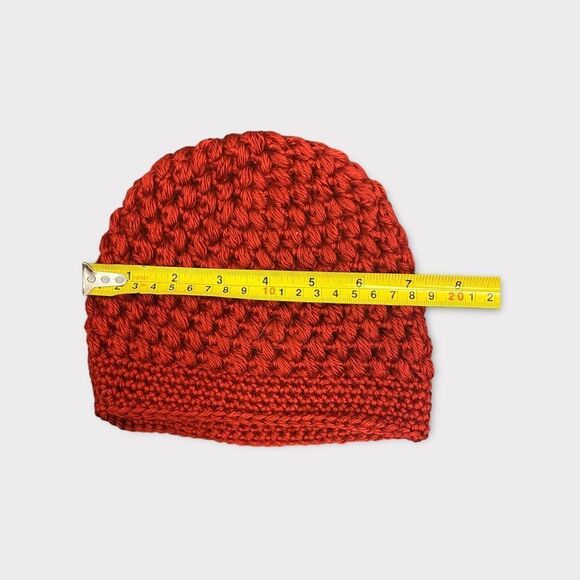 HANDMADE | Toddler's Knit Deep Red Toque - Picture 2 of 3